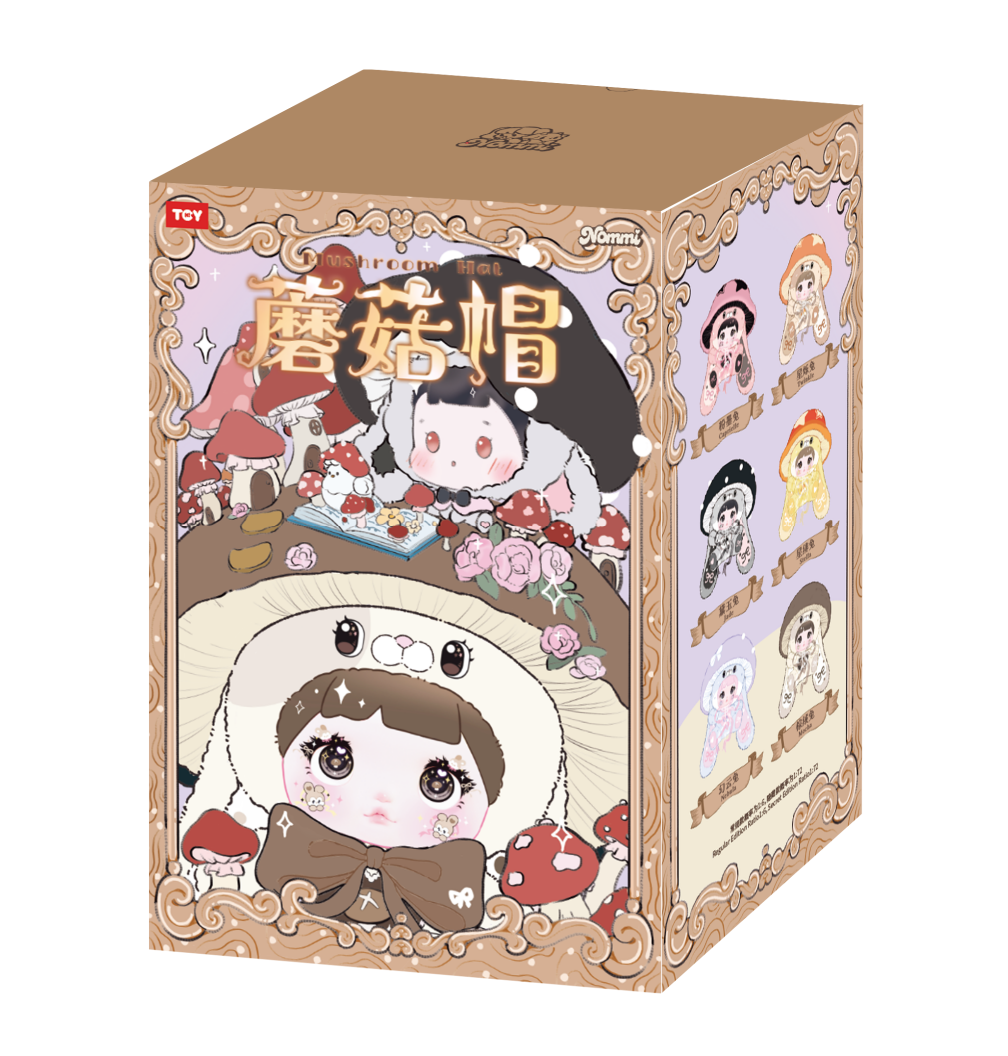 Nommi-Mushroom Hat 400% Series Plush Blind Boxes